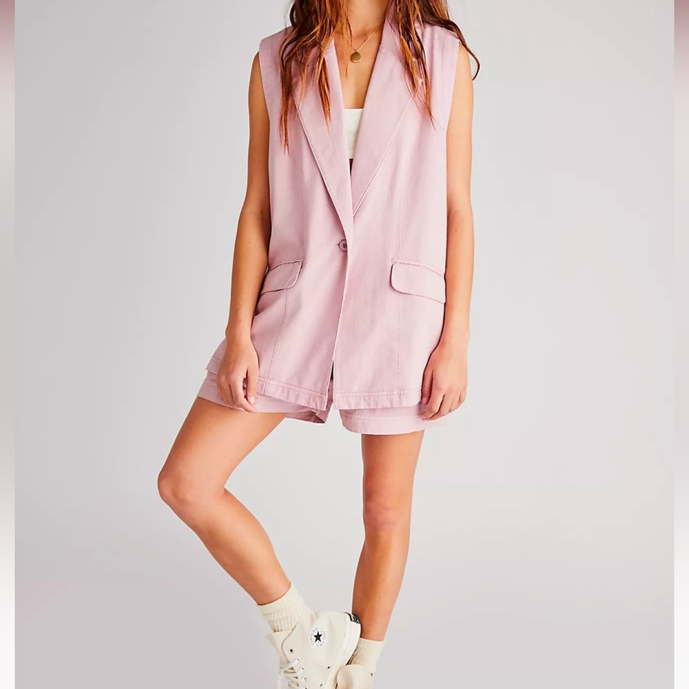 Free People Short Suit Set
